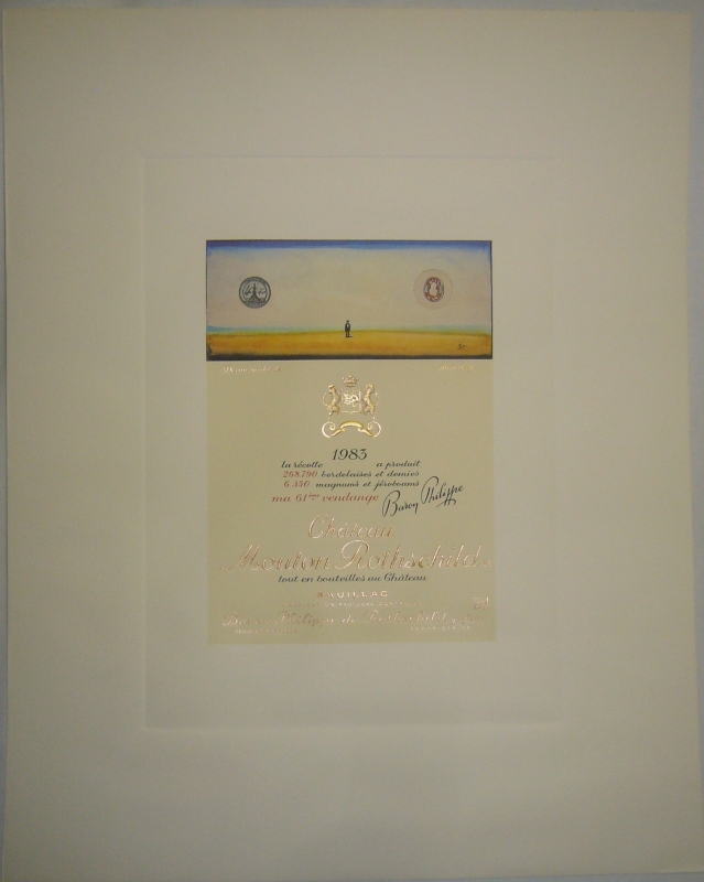 Label-Poster Château Mouton Rothschild