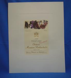 Label-Poster Château Mouton Rothschild