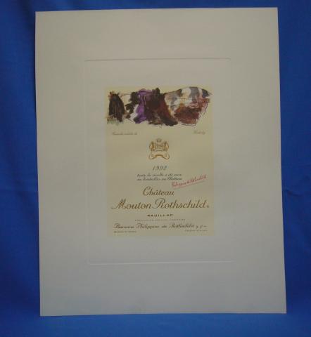 Label-Poster Château Mouton Rothschild